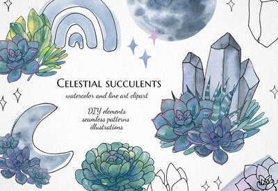 6000+ Watercolor And Line Art Bundle - Artixty
