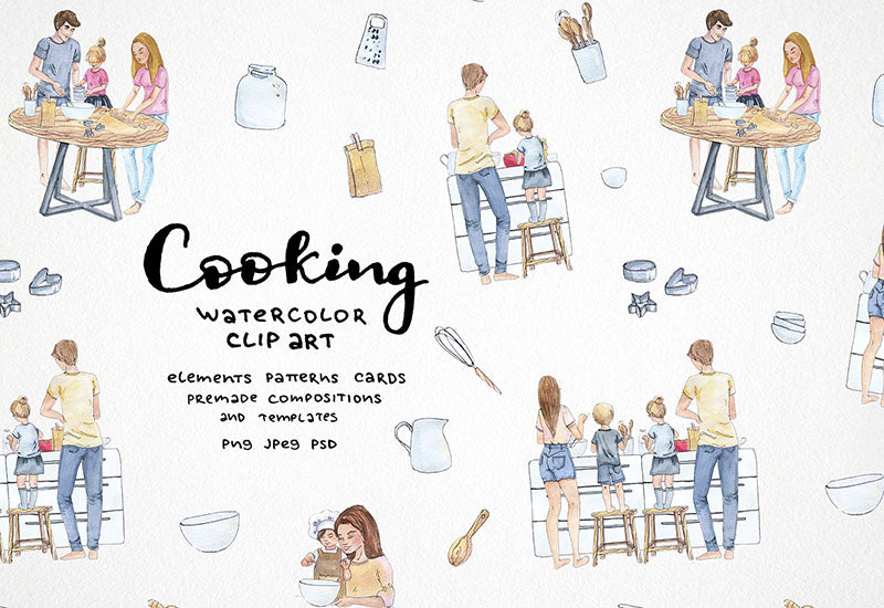 6000+ Watercolor And Line Art Bundle - Artixty