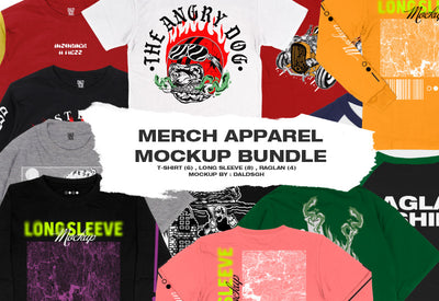 The Merch Apparel Mockup Bundle-Templates-Artixty