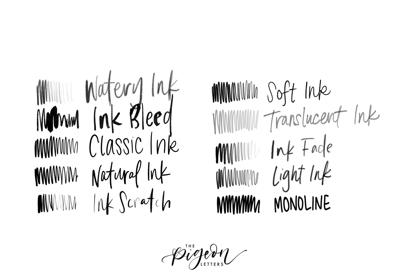 The Pigeon Letters Procreate Brushes Bundle - Artixty