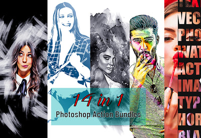 The 14-in-1 Sassy Photoshop Actions Bundle-Add-Ons-Artixty
