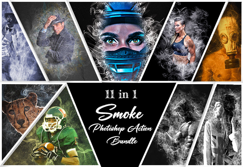 11-In-1 Smoke Photoshop Actions Bundle - Artixty