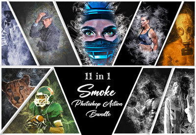 11-In-1 Smoke Photoshop Actions Bundle - Artixty
