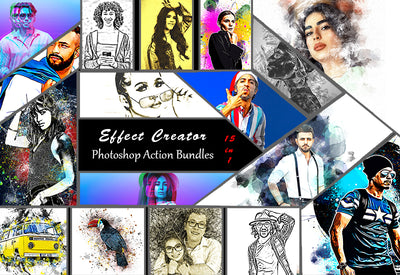 The Effect Creator Photoshop Actions Bundle - Artixty