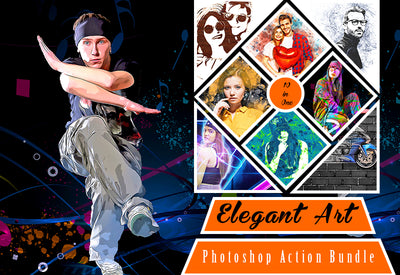 The Elegant Art Photoshop Actions Bundle - Artixty