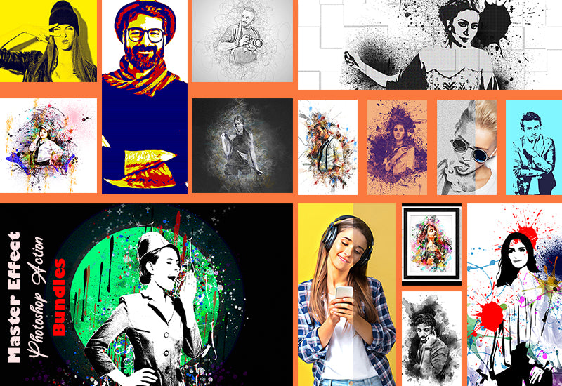 Master Effect 15 Photoshop Actions Bundle - Artixty