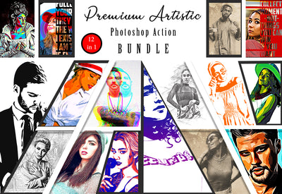 Premium Artistic Photoshop Actions Bundle - Artixty