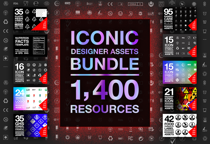 The Iconic Designer Assets Bundle - 1400+ Resources | Artixty