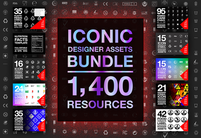 The Iconic Designer Assets Bundle - 1400+ Resources-Graphics-Artixty