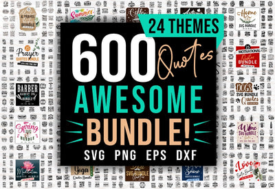 The Awesome Quotes Design Bundle - 600+ Designs-Graphics-Artixty