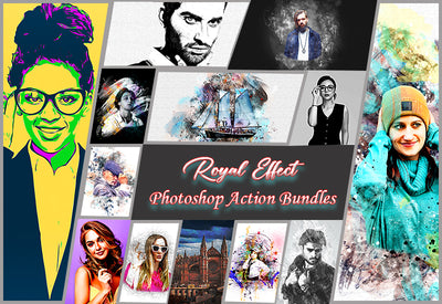 15 Royal Effect Photoshop Actions Bundle - Artixty