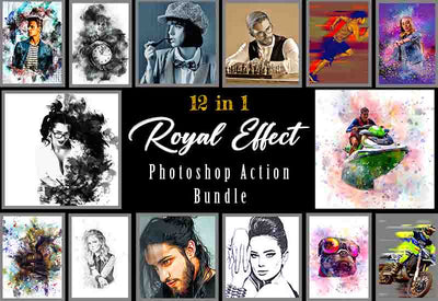 The Royal Effect Photoshop Actions Bundle - Artixty