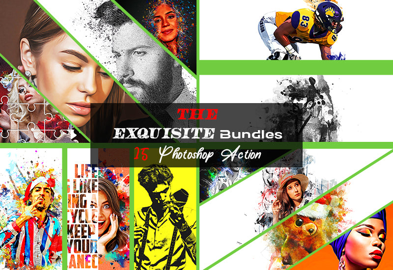 The Exquisite Bundle Of 15 Photoshop Actions - Artixty