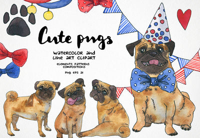 6000+ Watercolor And Line Art Bundle - Artixty