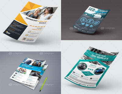 200 Upscale Corporate Flyer Templates Bundle-Templates-Artixty