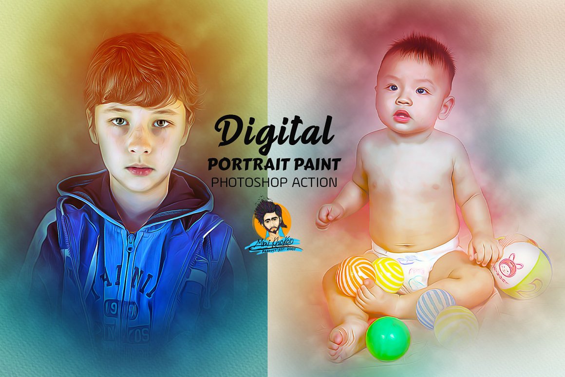 The Painting Effect Photoshop Actions Bundle - Artixty