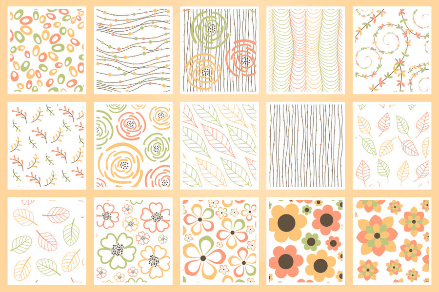 3000+ Crafty Seamless Patterns Bundle-Graphics-Artixty