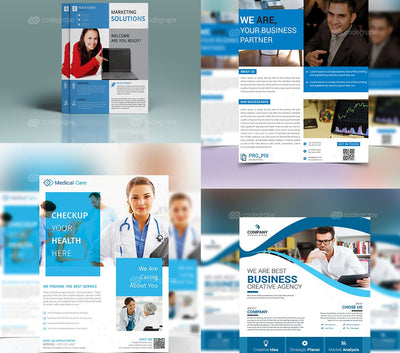 200 Upscale Corporate Flyer Templates Bundle-Templates-Artixty