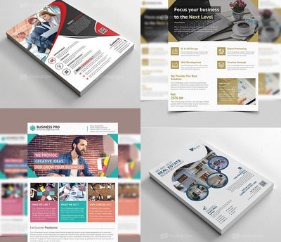 200 Upscale Corporate Flyer Templates Bundle-Templates-Artixty