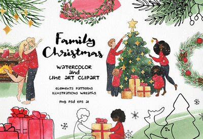6000+ Watercolor And Line Art Bundle - Artixty
