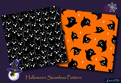 120 Halloween Seamless Patterns Bundle-Graphics-Artixty