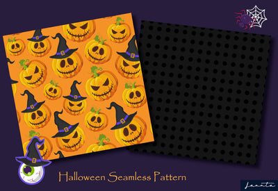 120 Halloween Seamless Patterns Bundle-Graphics-Artixty