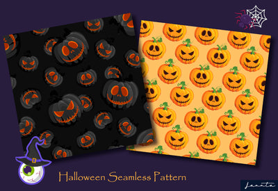 120 Halloween Seamless Patterns Bundle-Graphics-Artixty