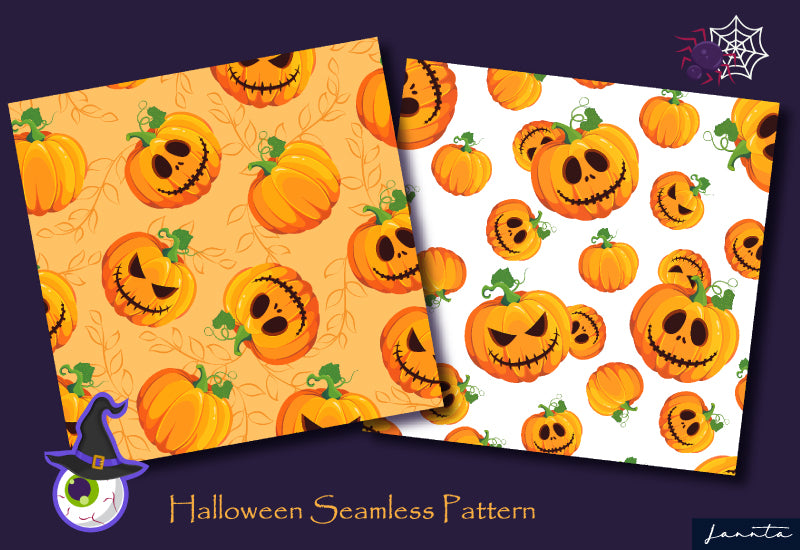 120 Halloween Seamless Patterns Bundle-Graphics-Artixty