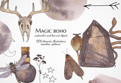 6000+ Watercolor And Line Art Bundle - Artixty