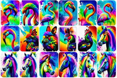 333 Watercolor Animal Illustration Images Bundle - Artixty