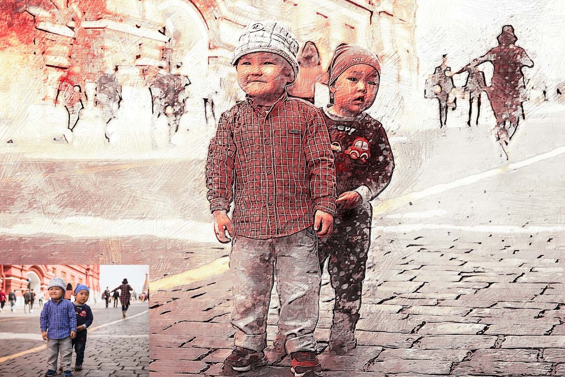 The Painting Effect Photoshop Actions Bundle - Artixty