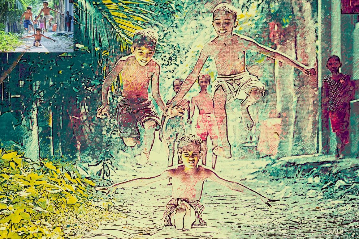 The Painting Effect Photoshop Actions Bundle - Artixty