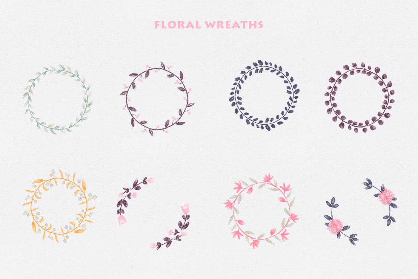 Soft Autumn Watercolor Design Bundle - Artixty