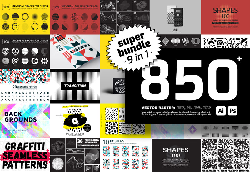 The Supreme Bundle Of 850+ Graphic Design Resources - Artixty