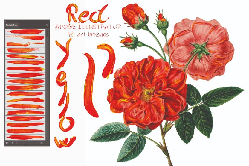 700+ Colourful Illustrator Brushes Bundle-Add-Ons-Artixty