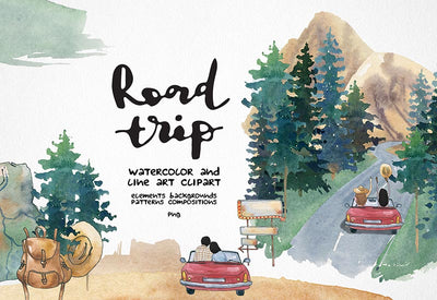 6000+ Watercolor And Line Art Bundle - Artixty