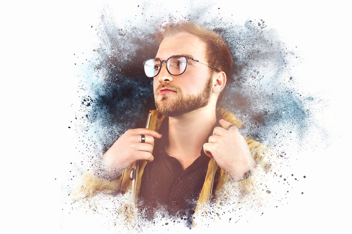 10 Smoke Powder Photo Effects Bundle - Artixty