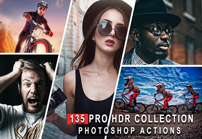 135 Pro HDR Photoshop Actions Bundle - Artixty