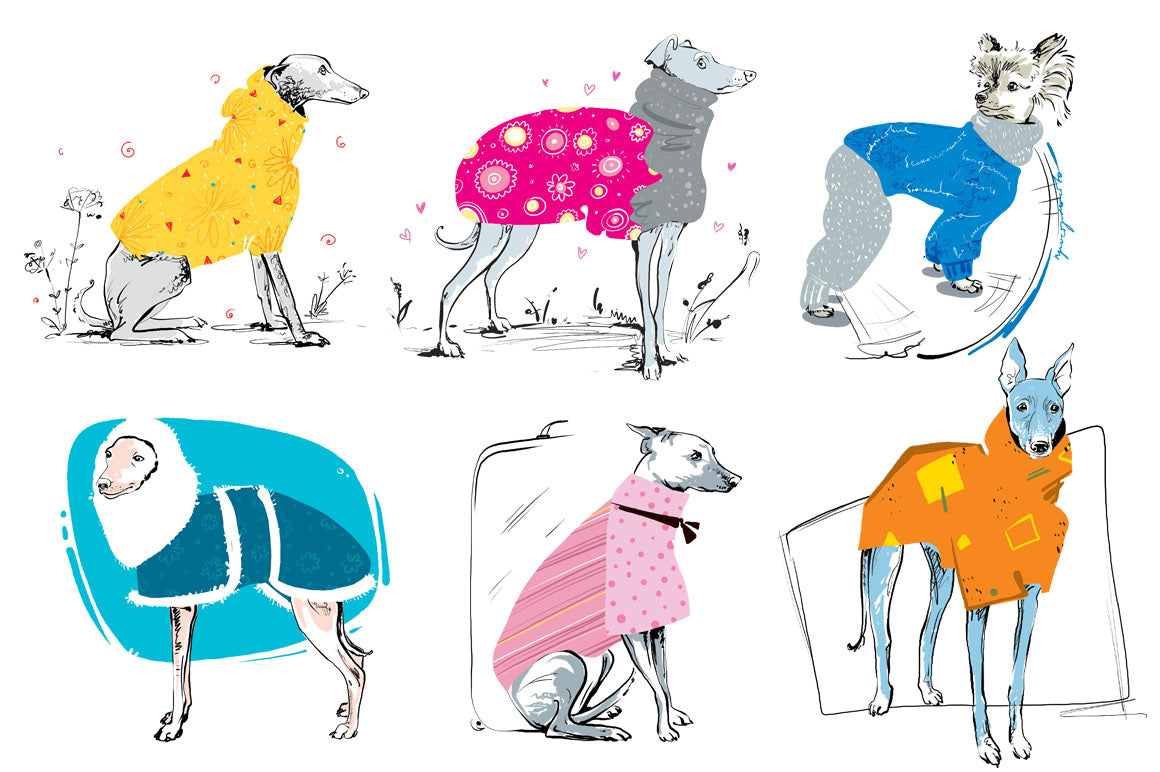 Hand-Drawn Dog Designs Mega Bundle - Artixty