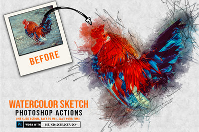The 30-in-1 Modern Sketch Photoshop Actions Bundle-Add-Ons-Artixty