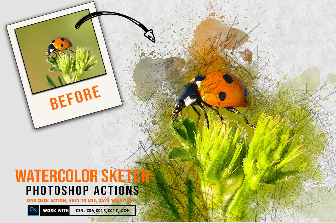 The 30-in-1 Modern Sketch Photoshop Actions Bundle-Add-Ons-Artixty